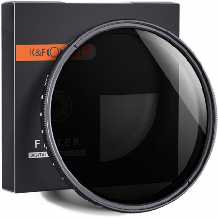 K&F Concept 55mm Variable Fader ND2-ND400 Filter VND KF01.1108